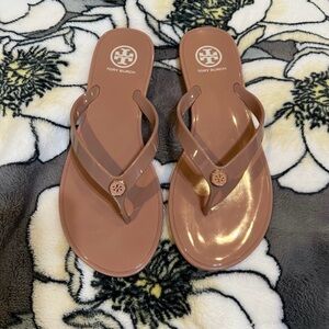 Tory Burch Blush Color Jelly Sandals Size 7